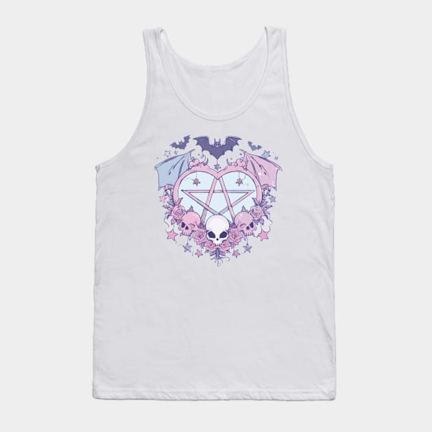 kawaii pentagram Tank Top by Tiny crafty aliens